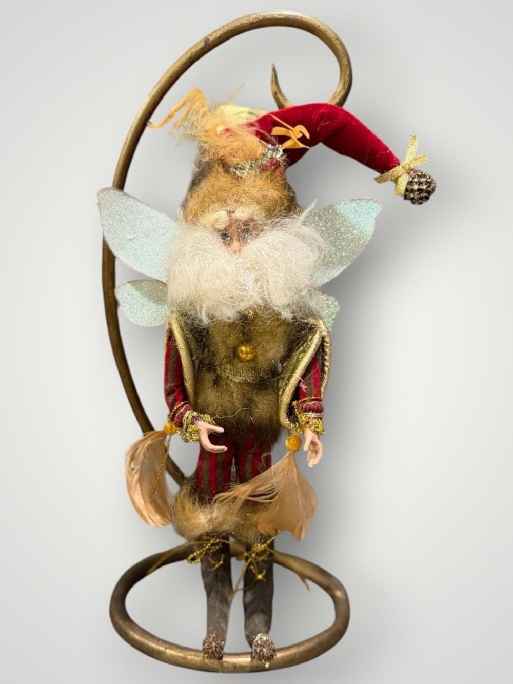 Mark Roberts Holiday Fairy w/Feathers 10" Tall